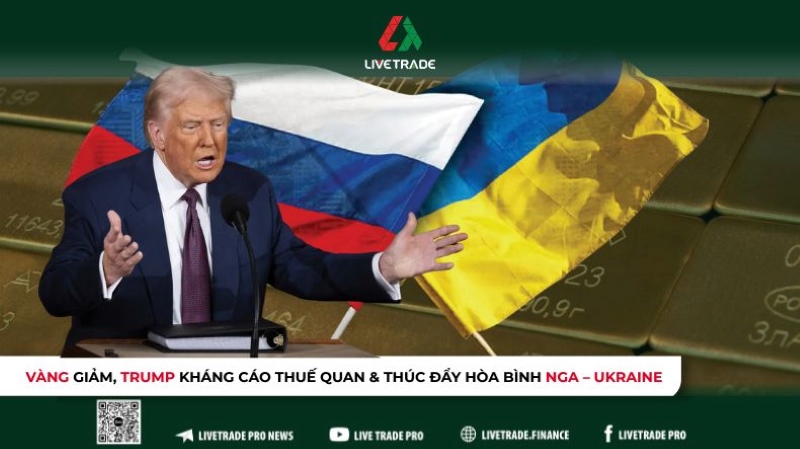 GOLD FALLS, TRUMP APPEALS TARIFFS & PUSHES FOR RUSSIA-UKRAINE PEACE